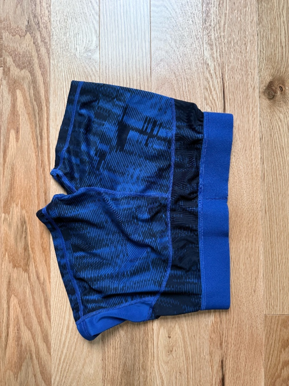 Blue Adidas Spandex Shorts - Picture 2 of 3